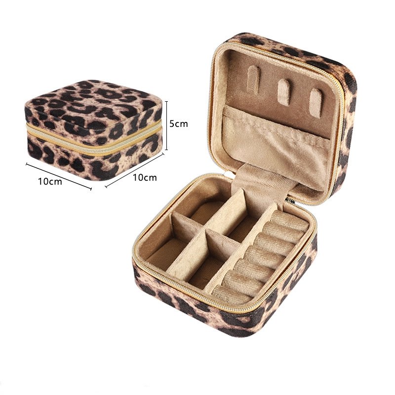 Compact Travel Jewelry Box - Double-Layer Organizer for Rings, Earrings, Necklaces, Bracelets (Multiple Colors Available), Scratch-Free, Portable